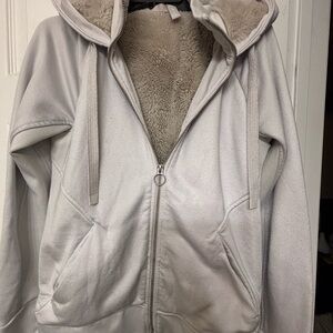 Athleta Women's Cream Teddy Jacket